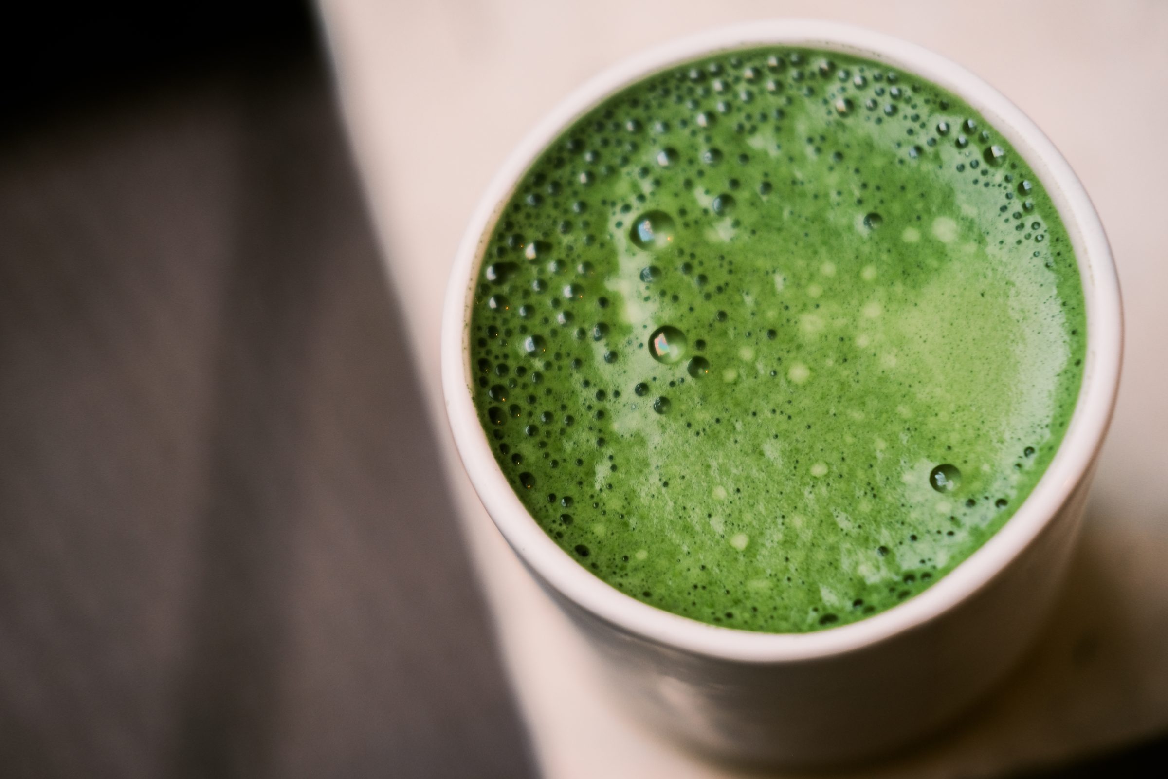 Matcha from above